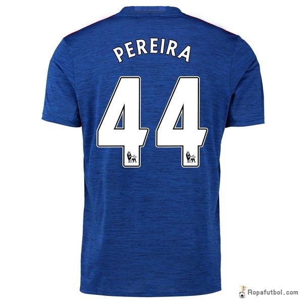 Camiseta Manchester United Replica Segunda Ropa Pereira 2016/17 Azul